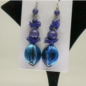 Handmade Beaded Dangling Earrings